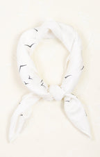 Elegant Feather Pattern Kerchief