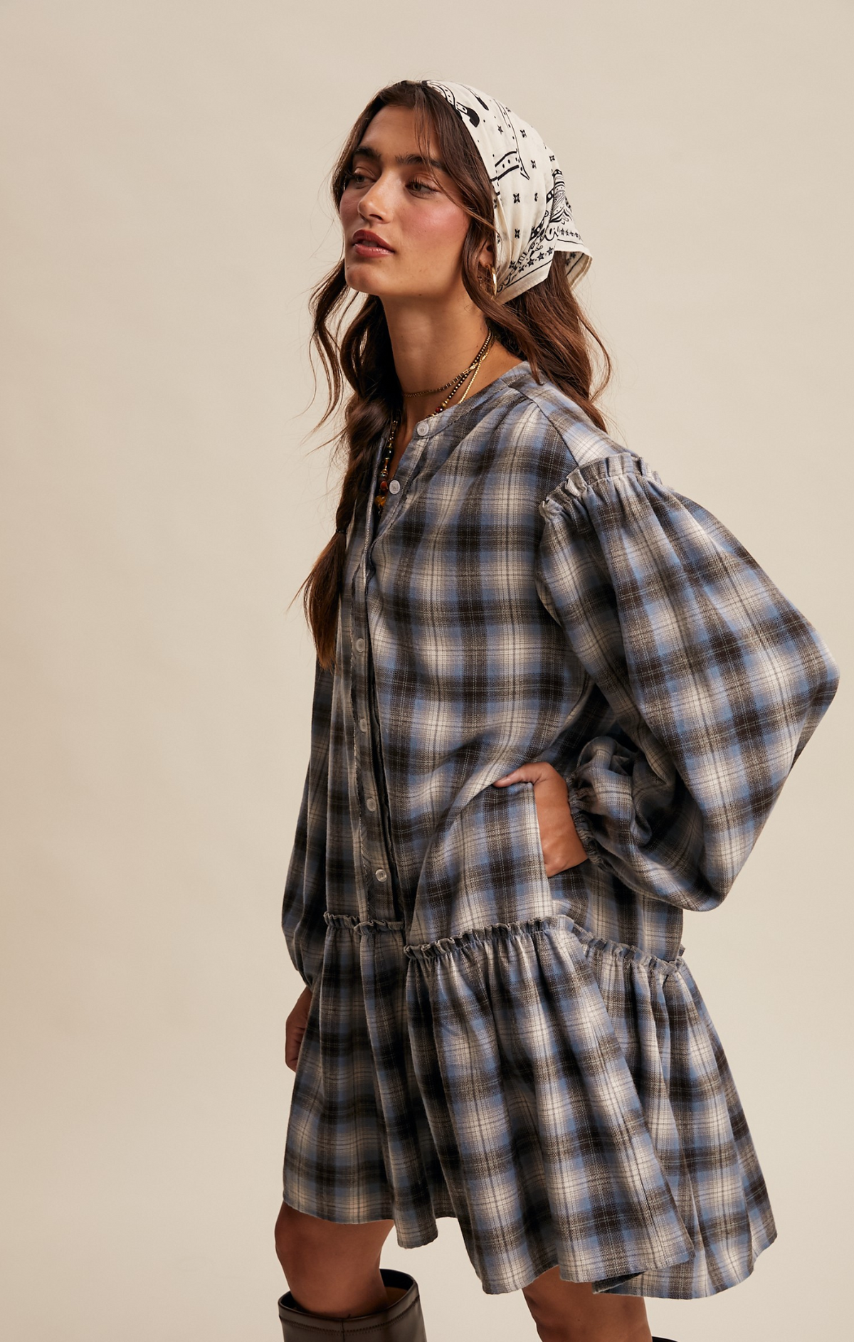 Modern Plaid Adventure Dress