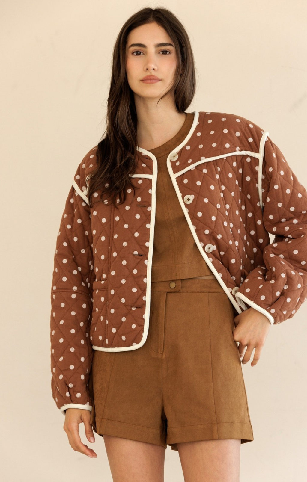 Playful Polka Dot Jacket