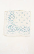 ‌Lightweight White Patterned Handkerchief‌