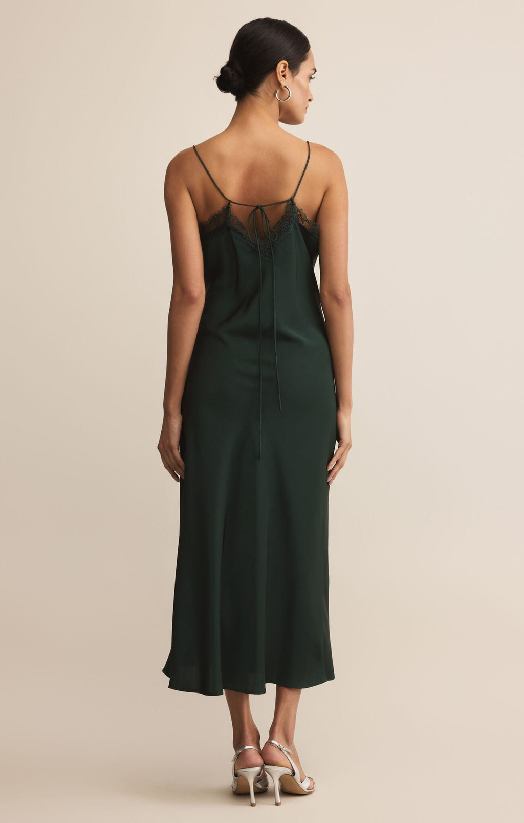 Midnight Satin Glow Dress