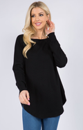 Boat Neck Elegant Layering Sweater