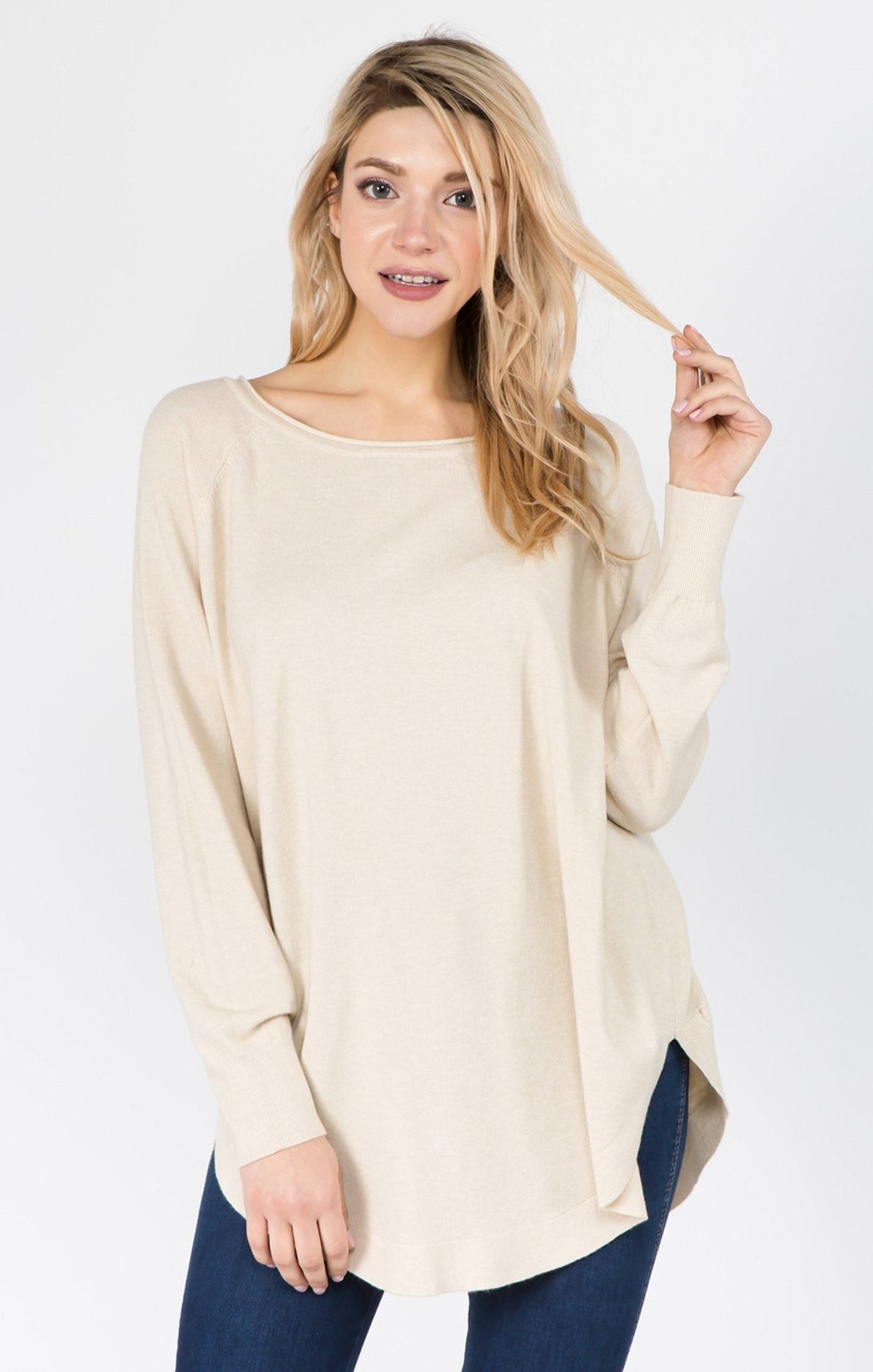 Boat Neck Elegant Layering Sweater
