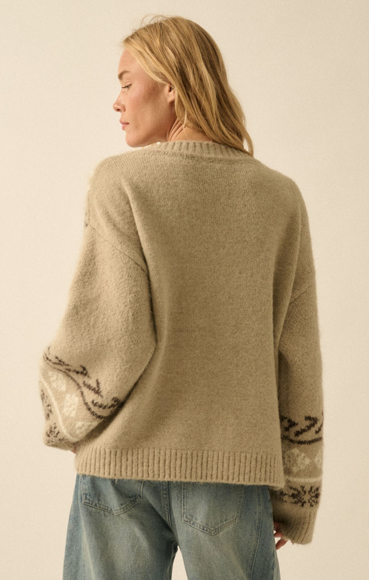 Sophisticated Jacquard Cardigan