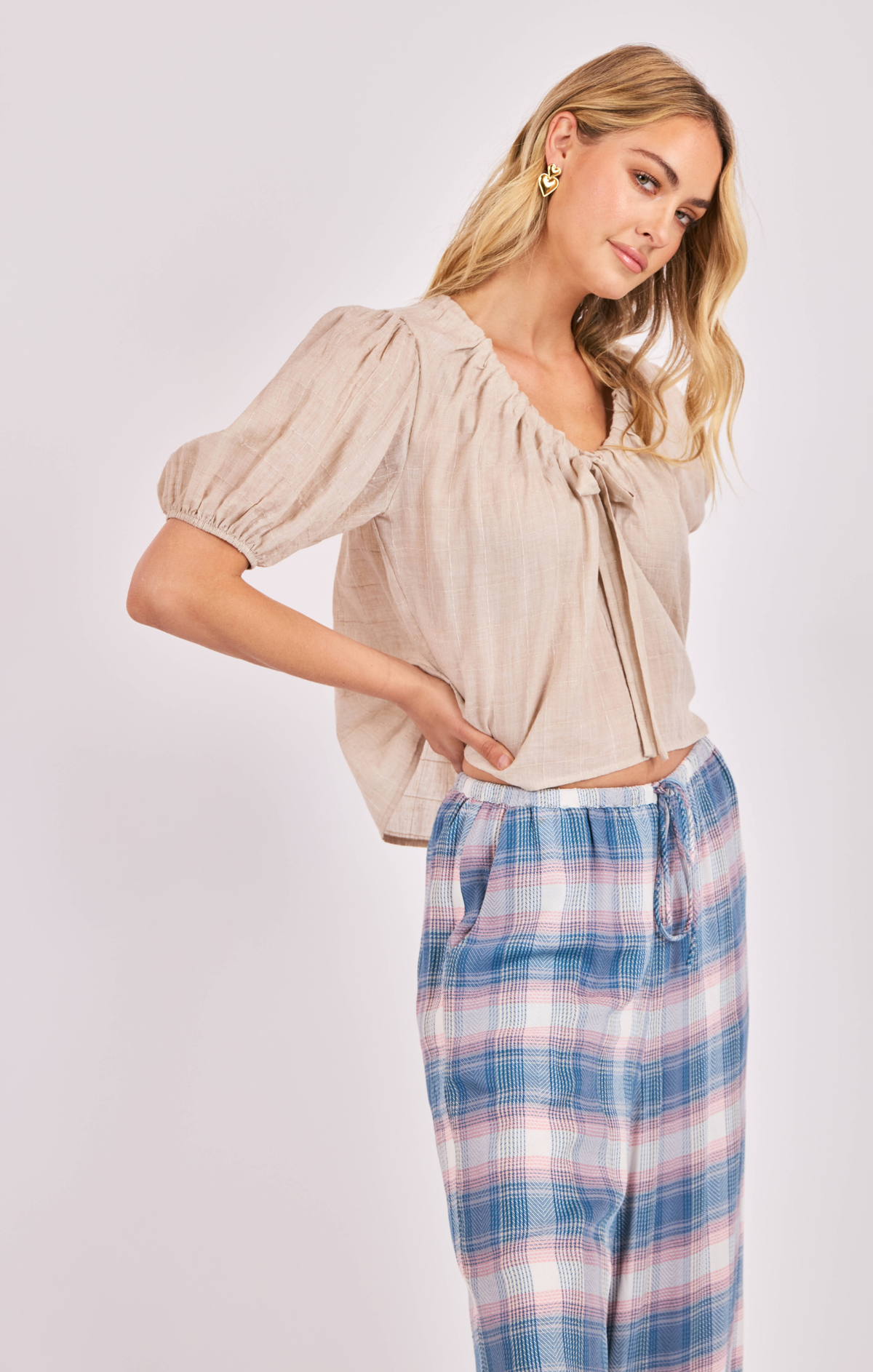 Adjustable Tie Relaxed Top