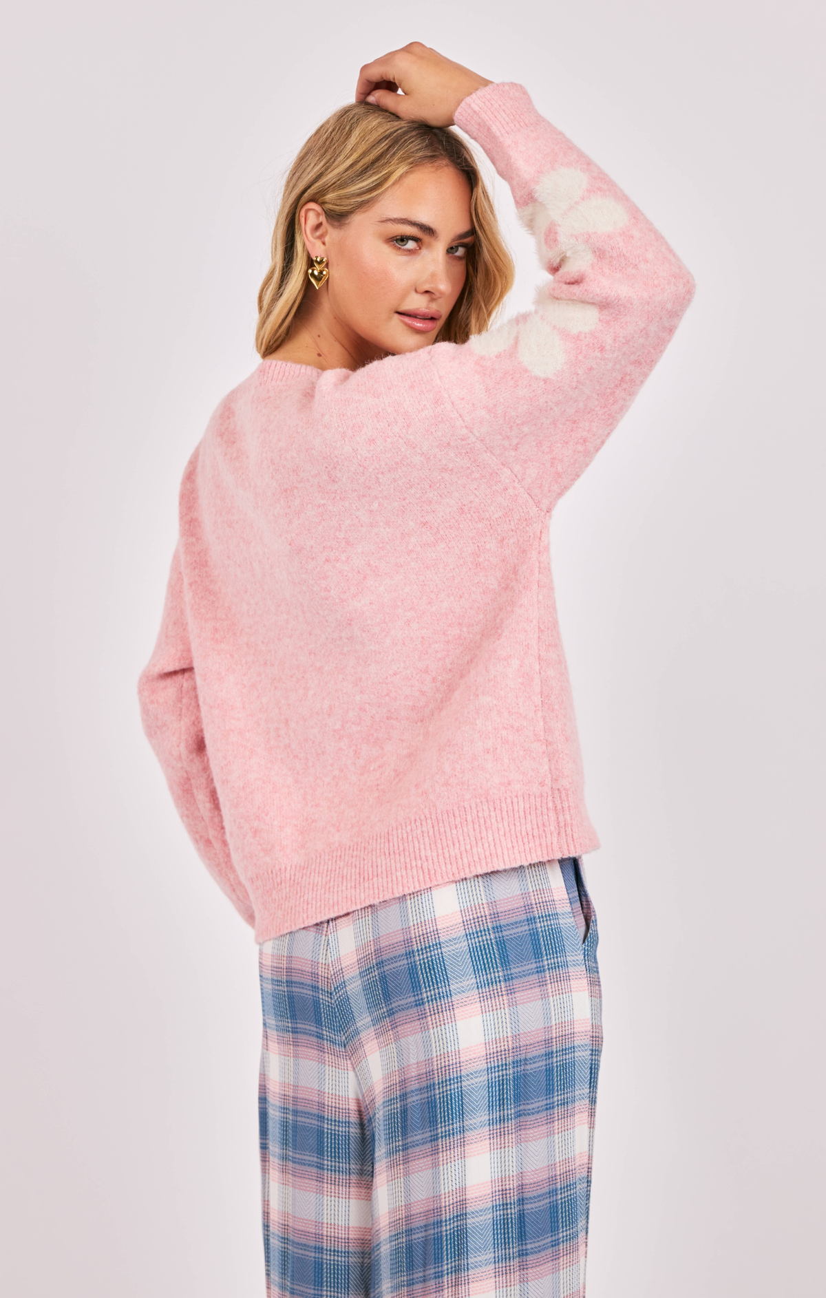 Cozy Floral Embrace Sweater