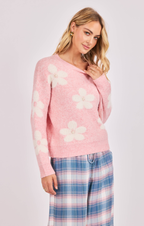 Cozy Floral Embrace Sweater