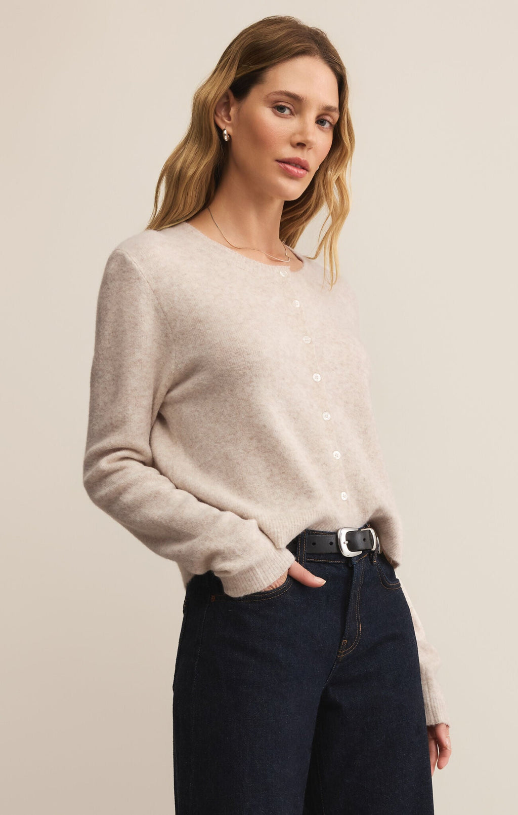 Soft Stretch Blend Cardigan