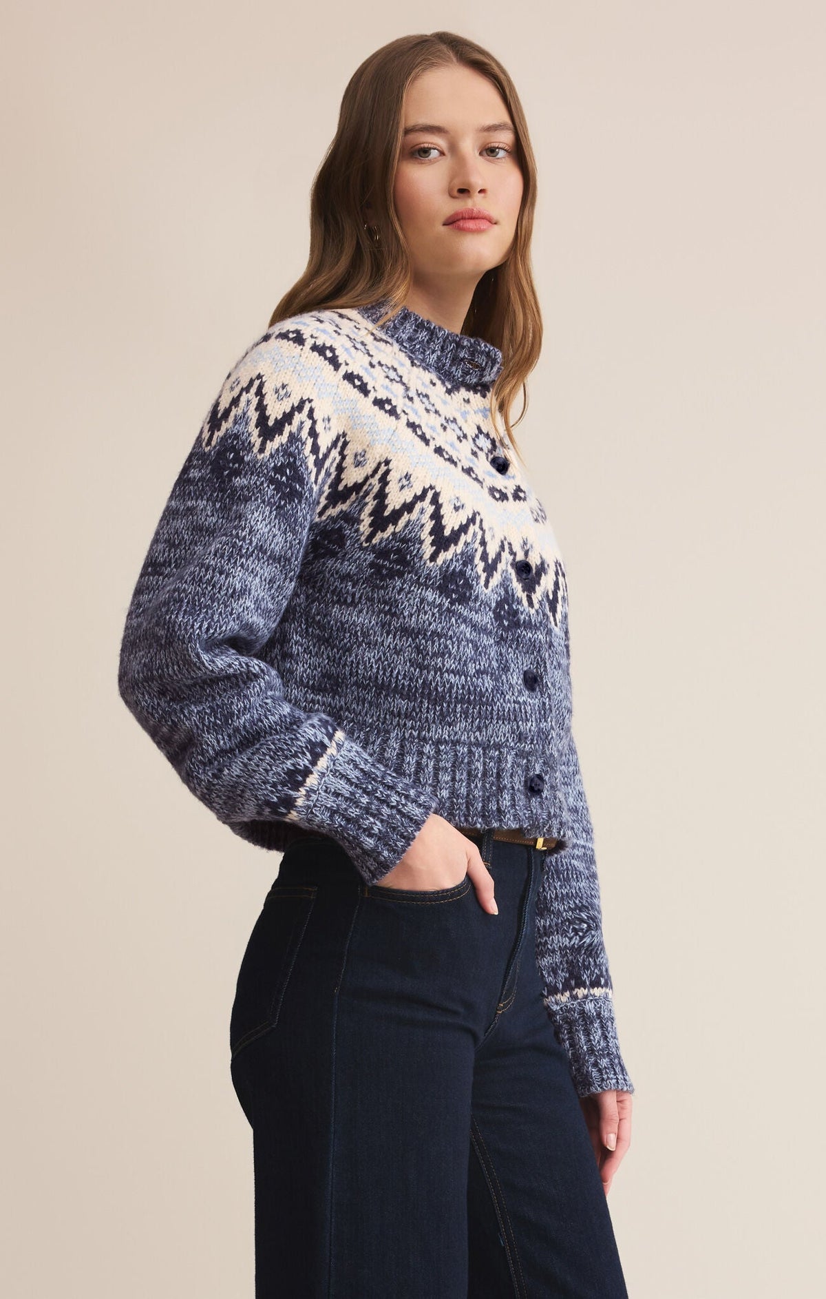 Button Soft-Wash Relaxed Top