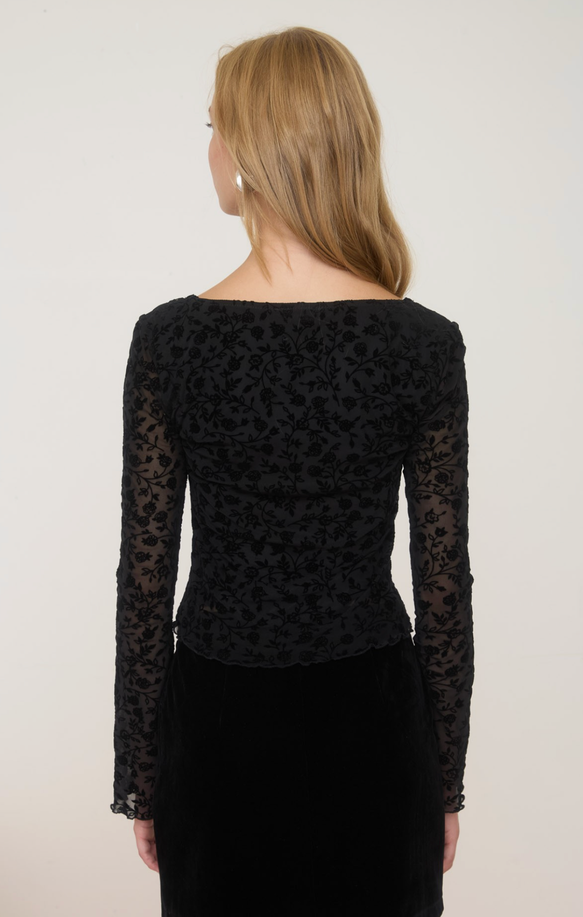 Velvet Floral Bliss Top