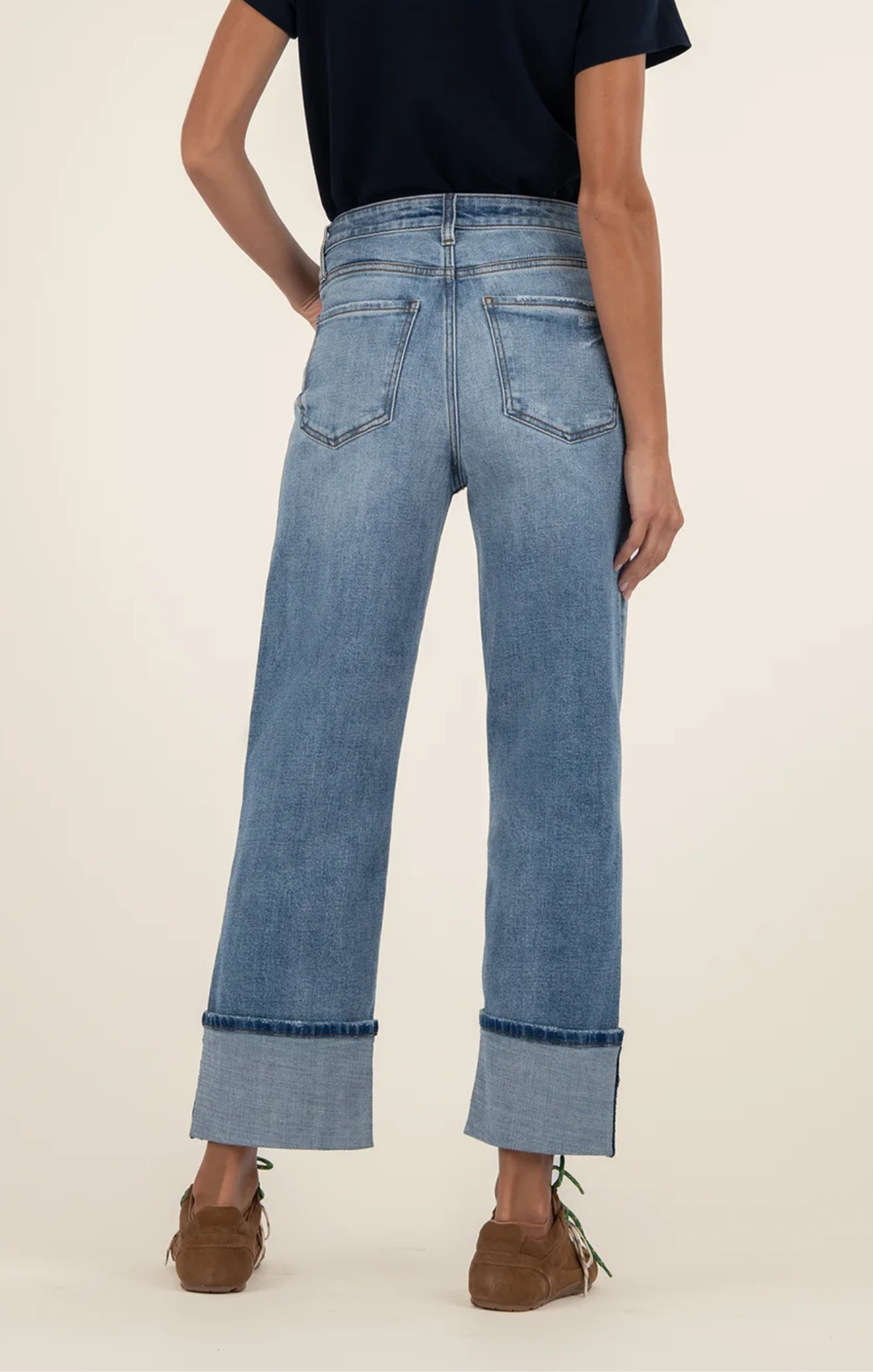 Versatile Rolled Style Jeans