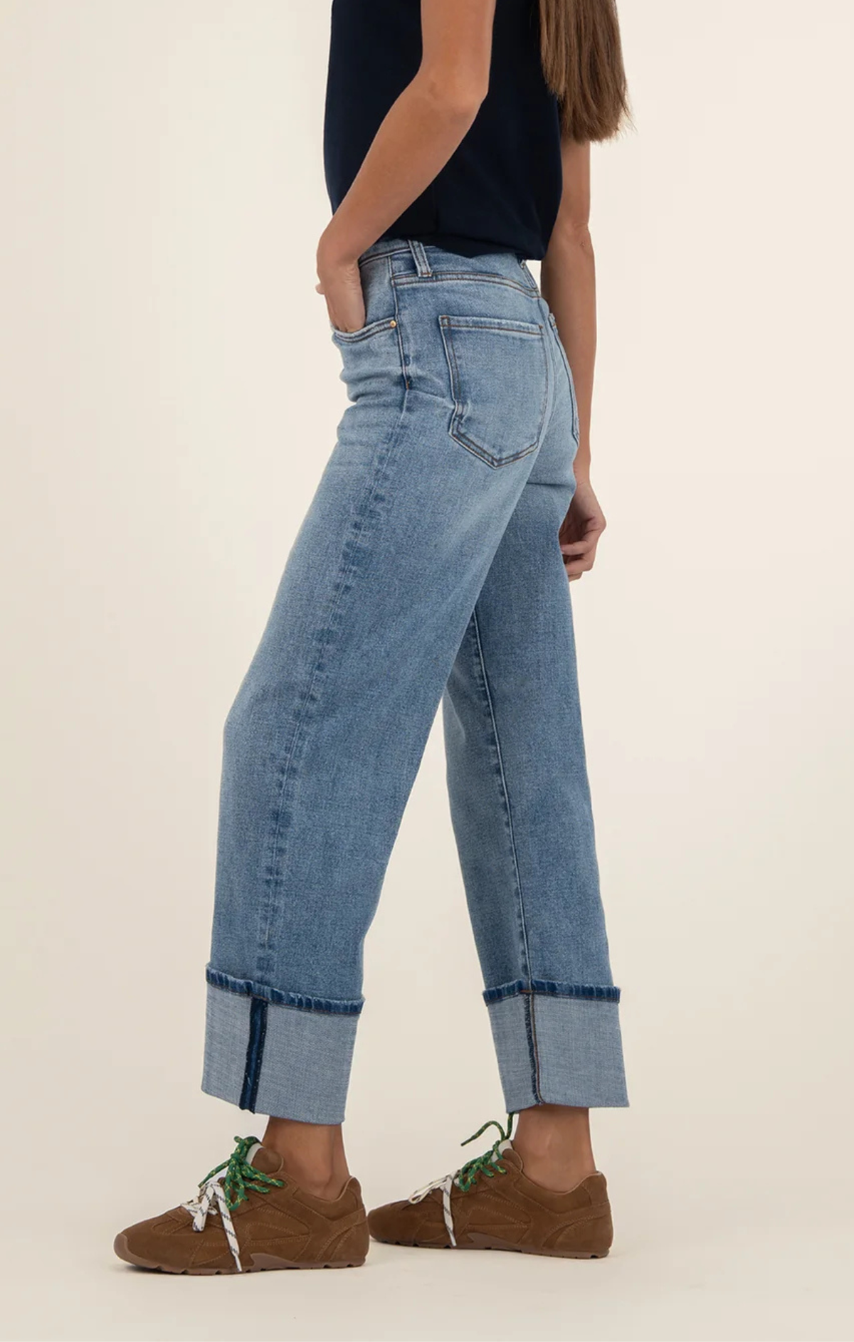 Versatile Rolled Style Jeans