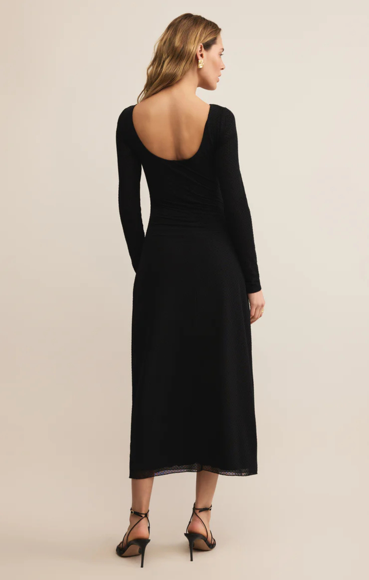 Head-Turning Mesh Flair Dress