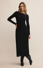Head-Turning Mesh Flair Dress