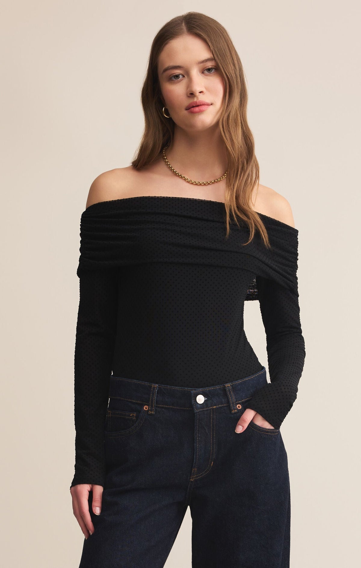 Comfortable Curve-Hugging Top