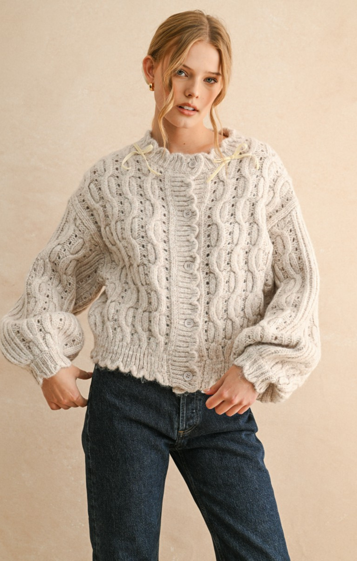 Whimsy Scallop Cardigan - Charming Layer