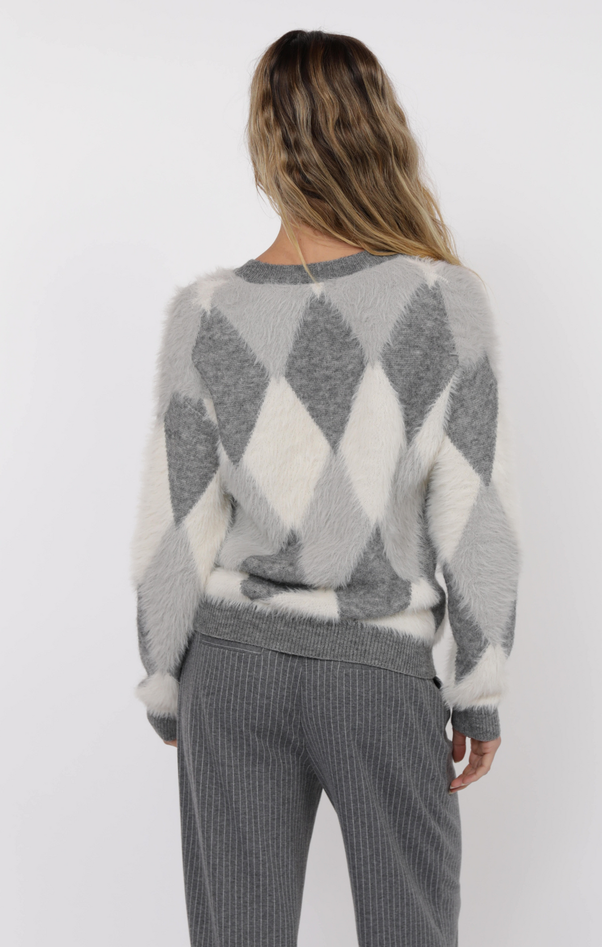 Cozy Argyle Sweater Charm