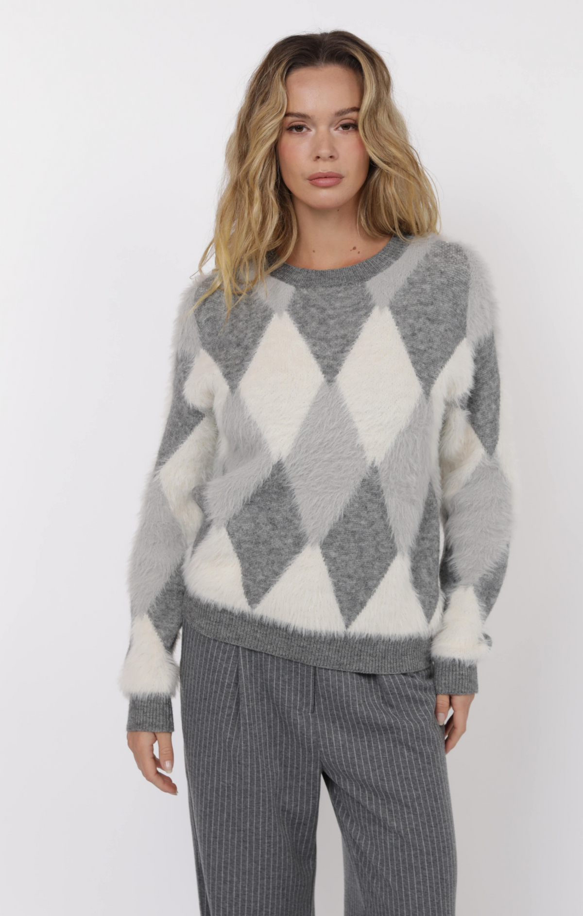 Cozy Argyle Sweater Charm