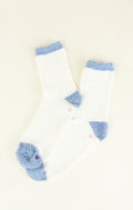 Soft Fuzzy Two-tone Socks