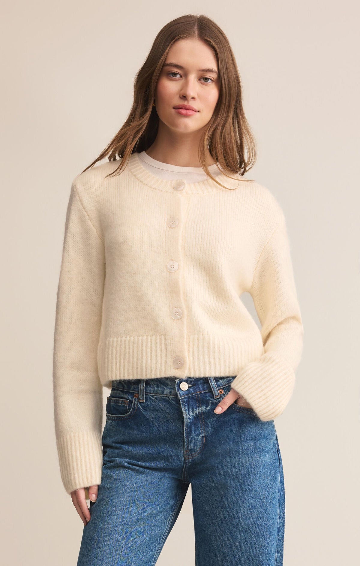 ‌Lightweight Buttoned Layered Tee