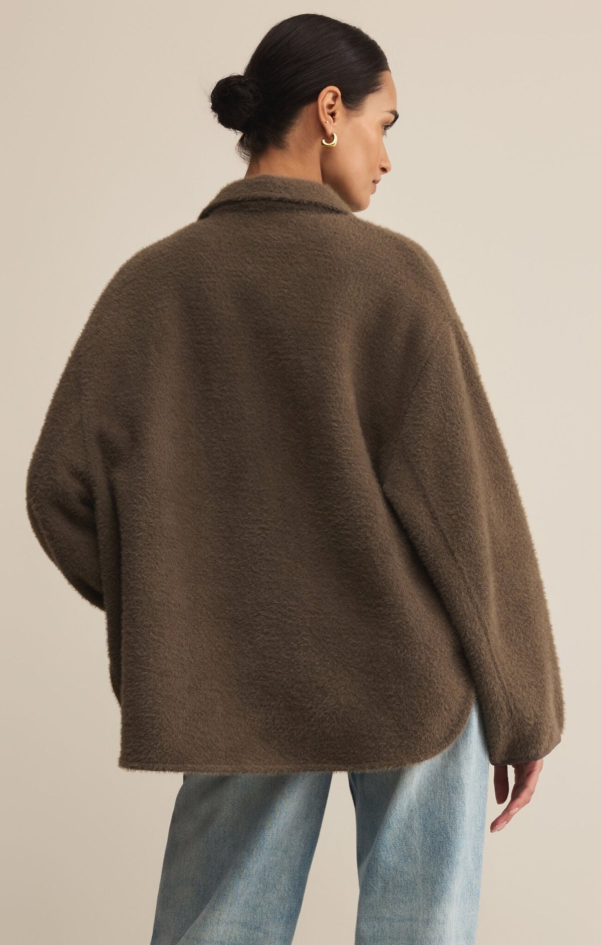 Oversized Cozy Classic Wrap Jacket