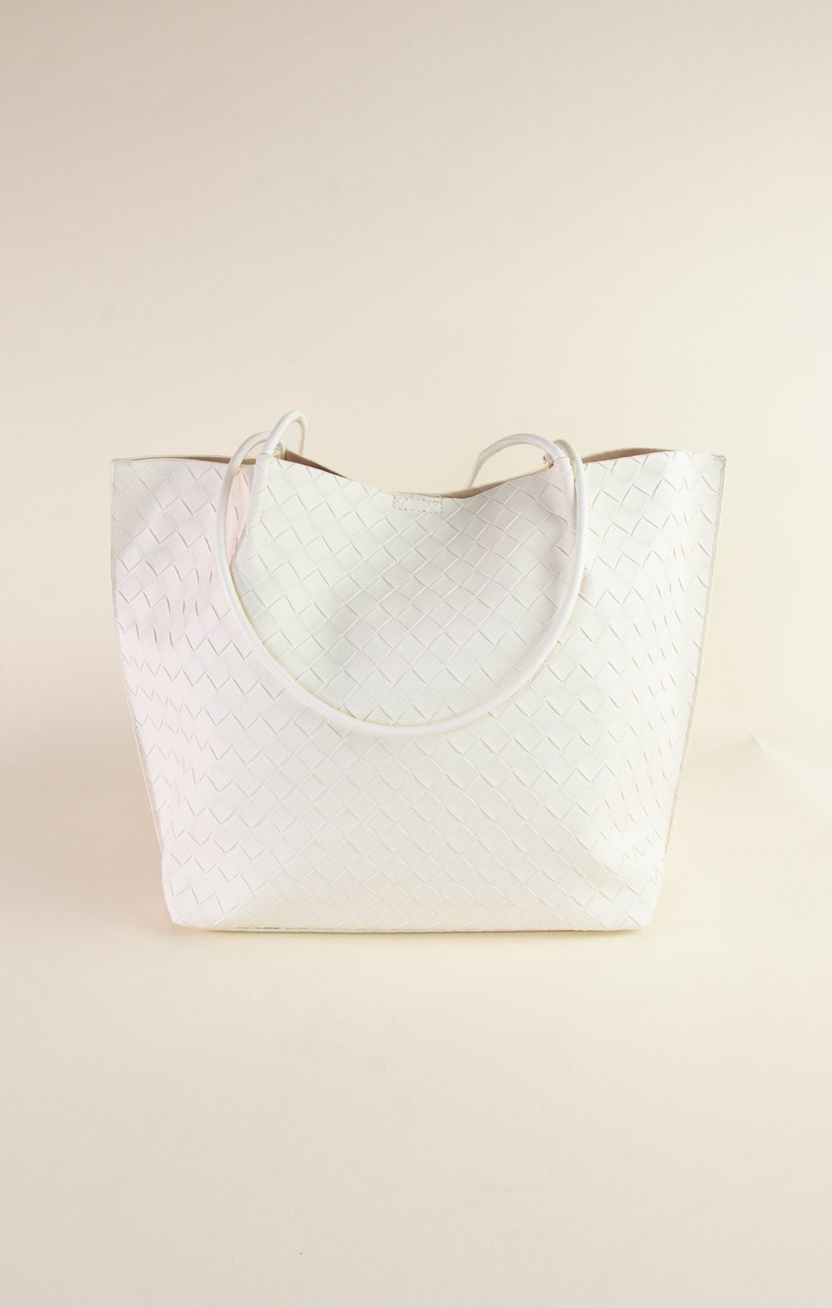 Textured Charm Tote Bag