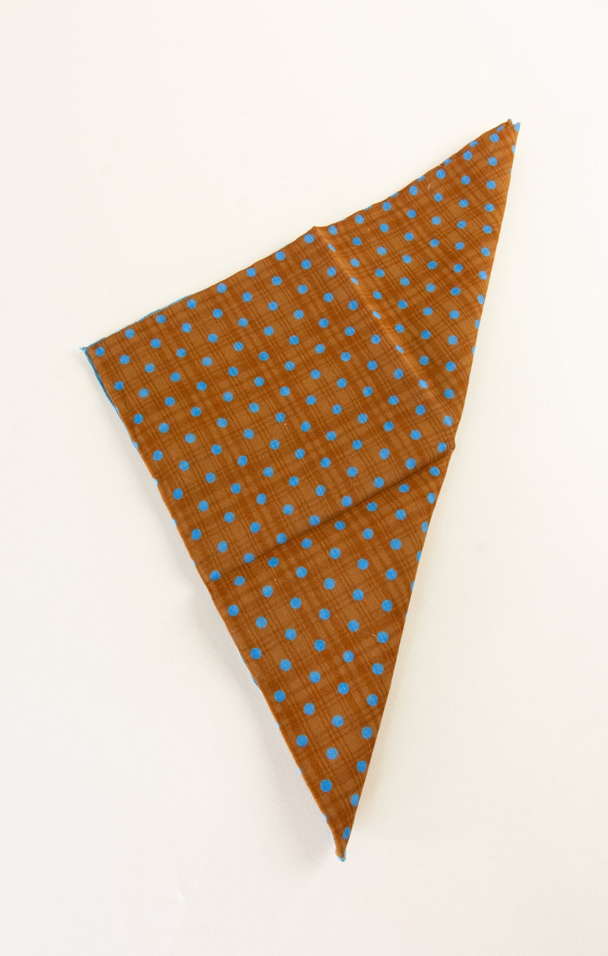 ‌Stylish Brown Polka Dot Pocket Square