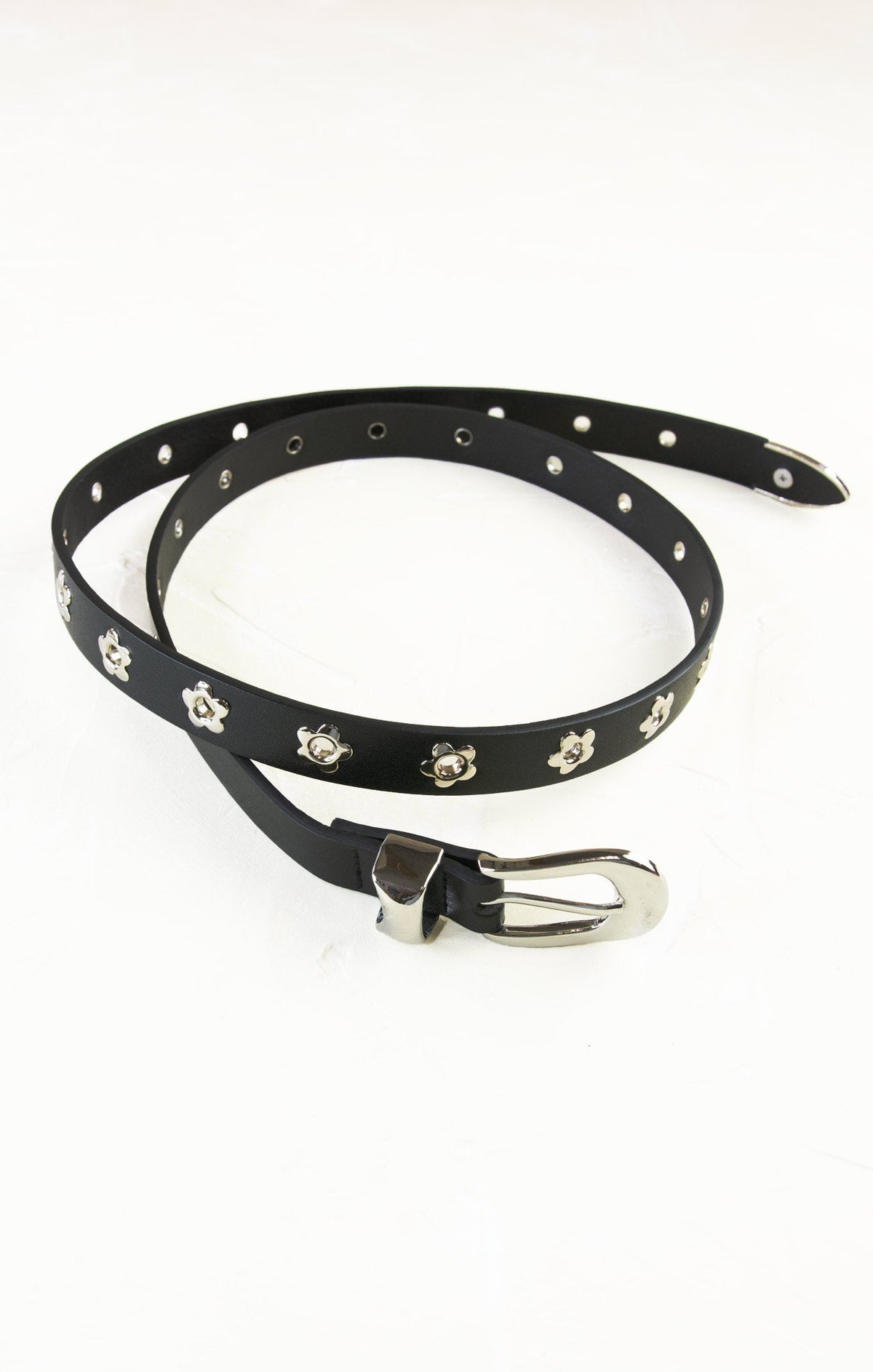Rivet-Decorated Women's Belt