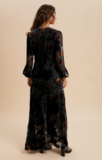 Velvet Burnout Twirl Dress
