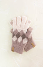 Stylish Argyle Touchscreen Gloves