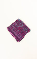 Versatile Purple Print Pocket Square