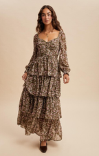Sunshine Floral Flowy Summer Dress
