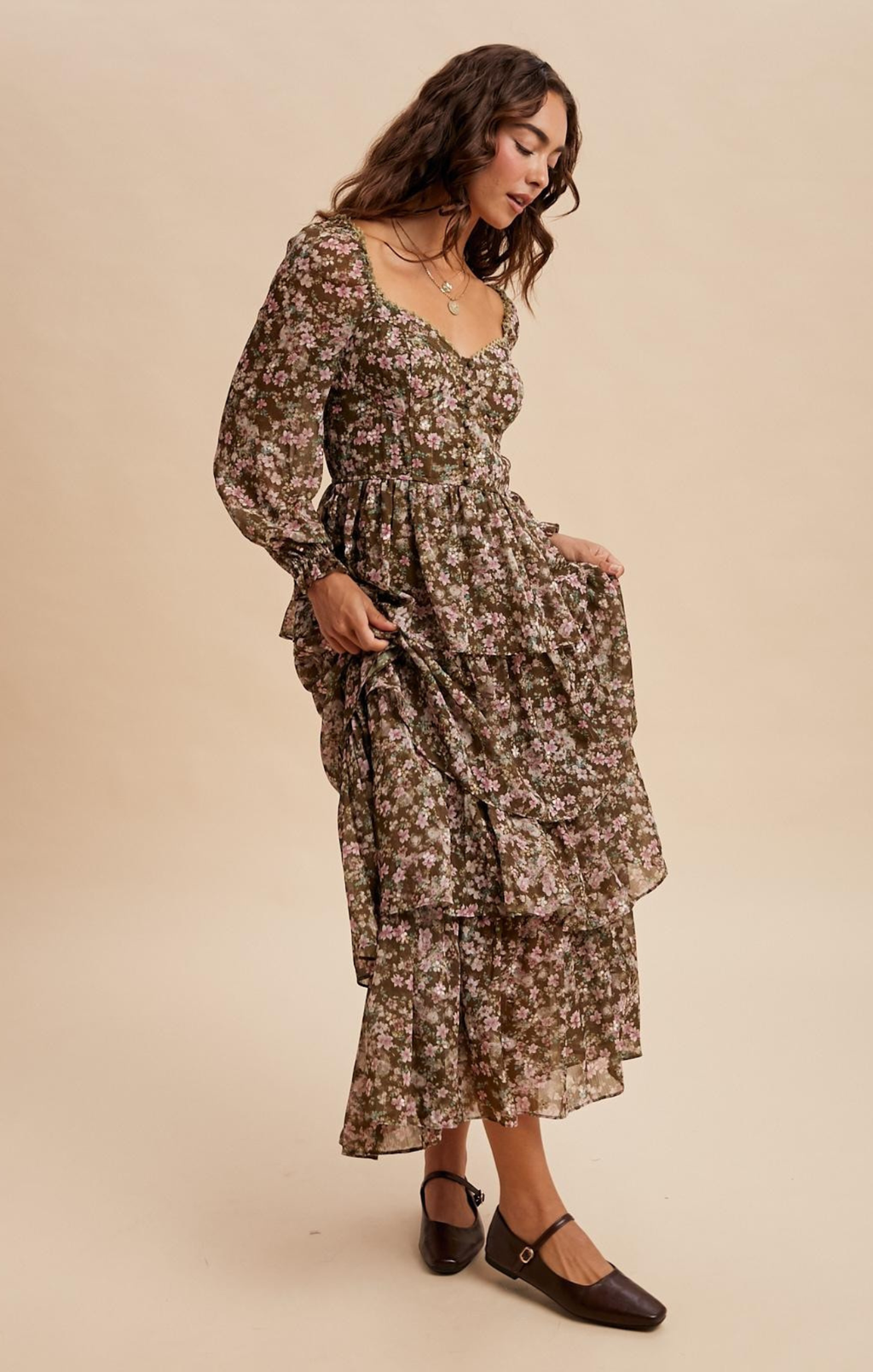 Sunshine Floral Flowy Summer Dress