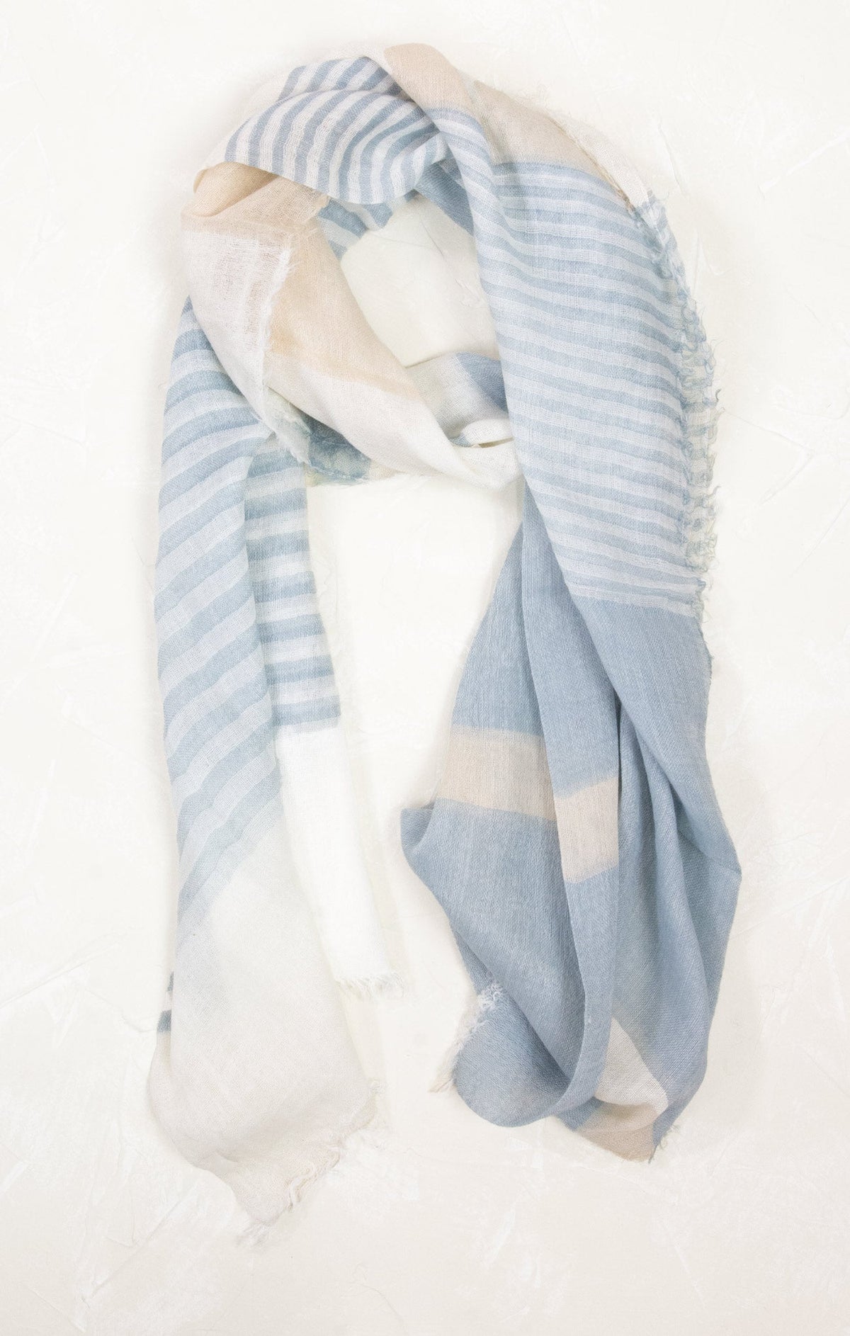 Classic Striped Lightweight Scarf