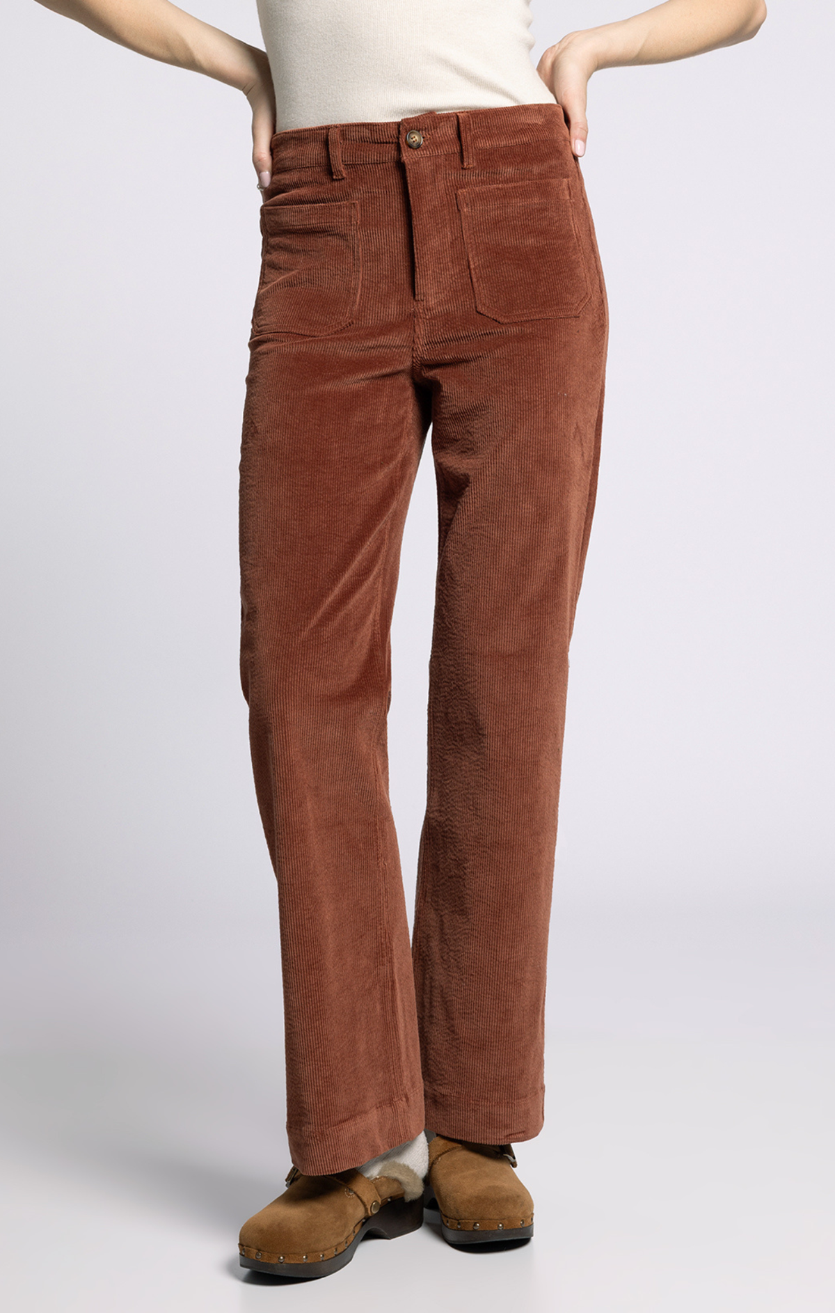 Easy Straight-Leg Charm Pants