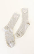 Knot-Charm Cotton Ankle Socks