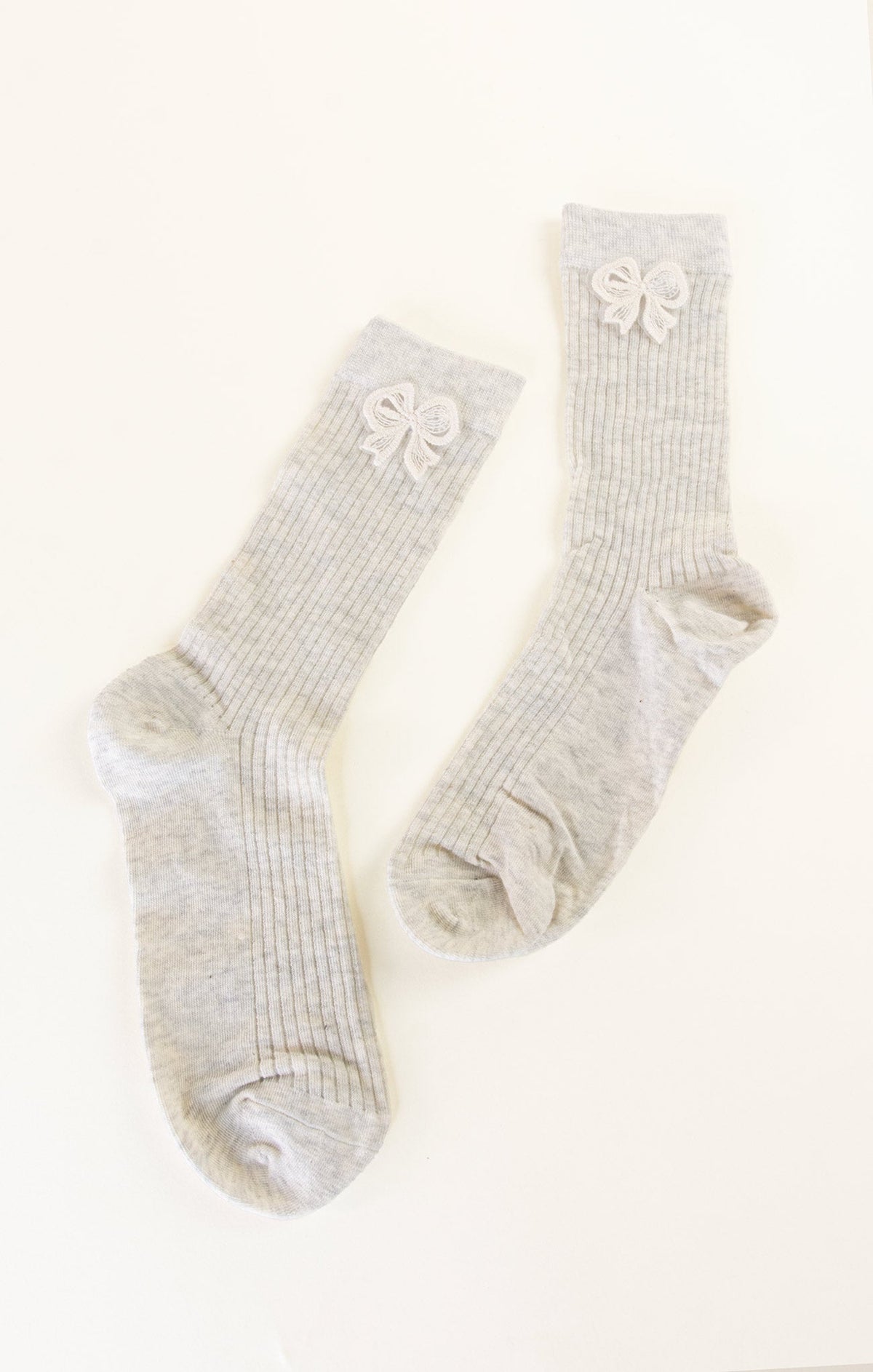 Knot-Charm Cotton Ankle Socks