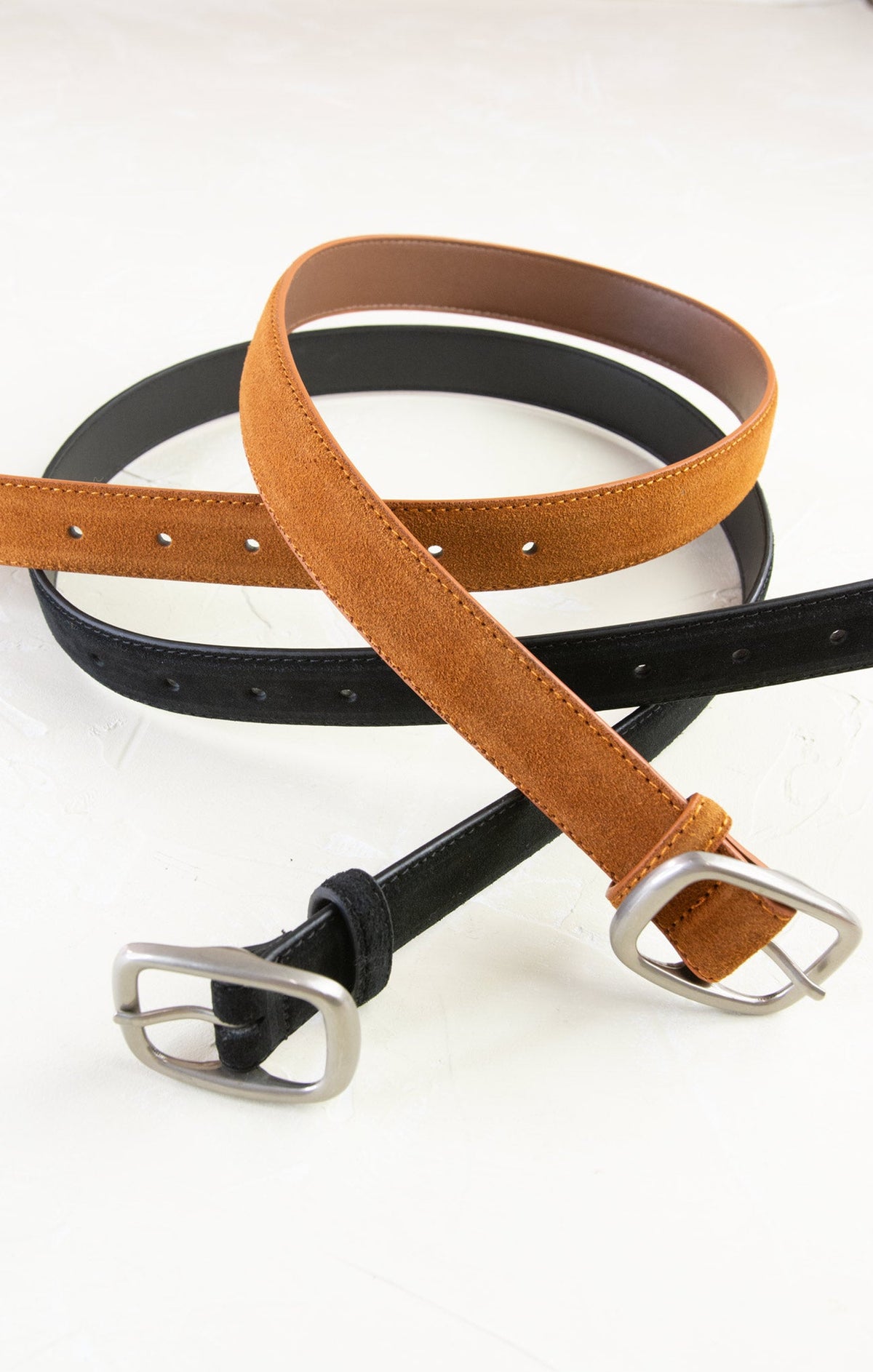 Classic Metal-Buckle Cowhide Belt