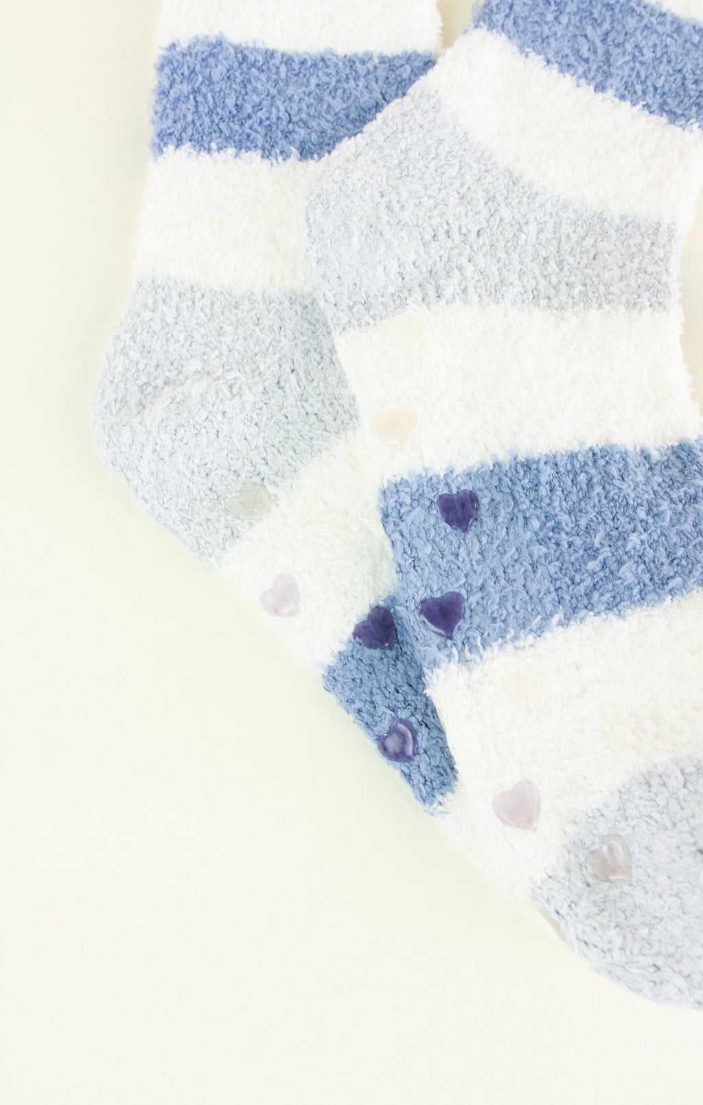 Bold Fuzzy Stripe Warm Socks