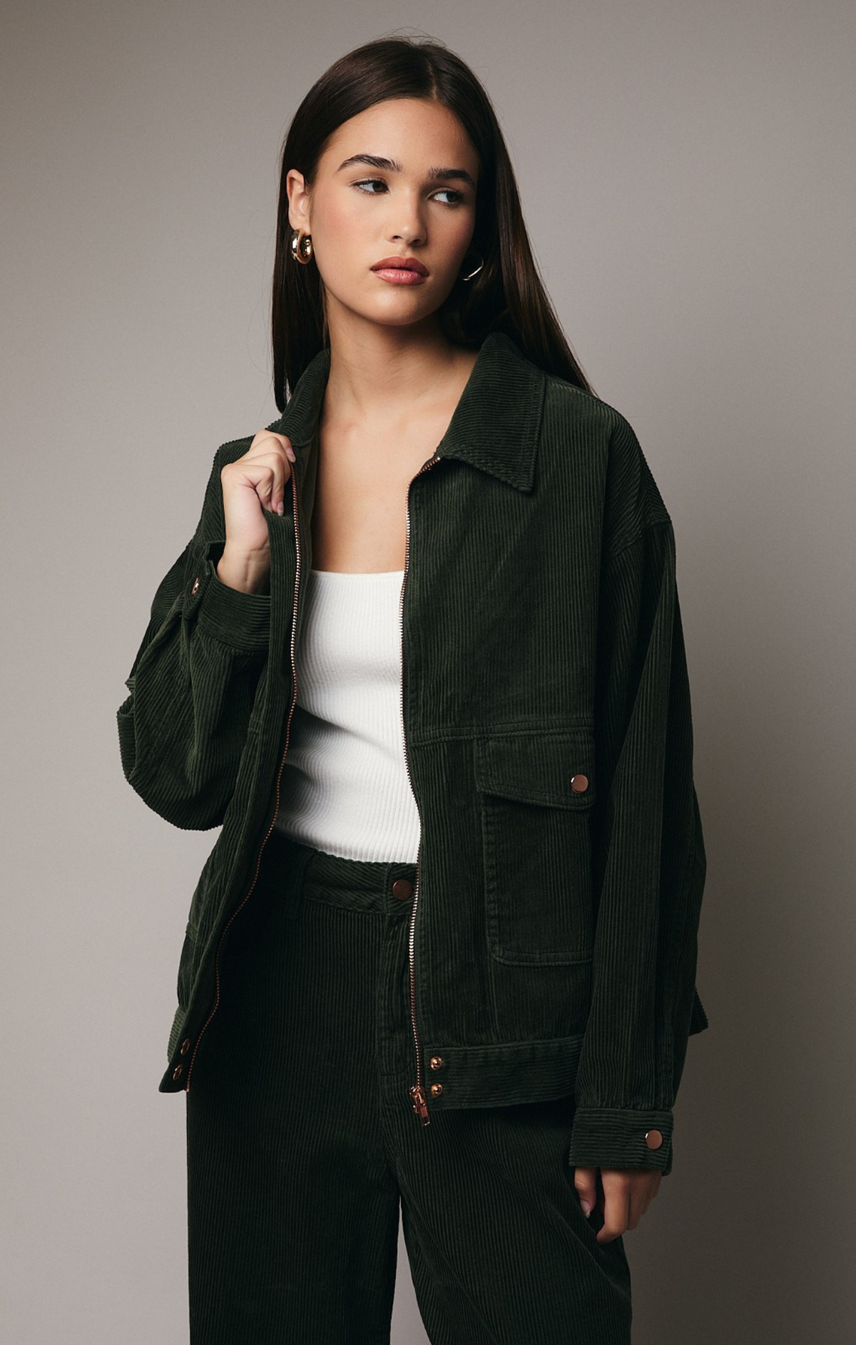 Charm Comfort Corduroy Coat