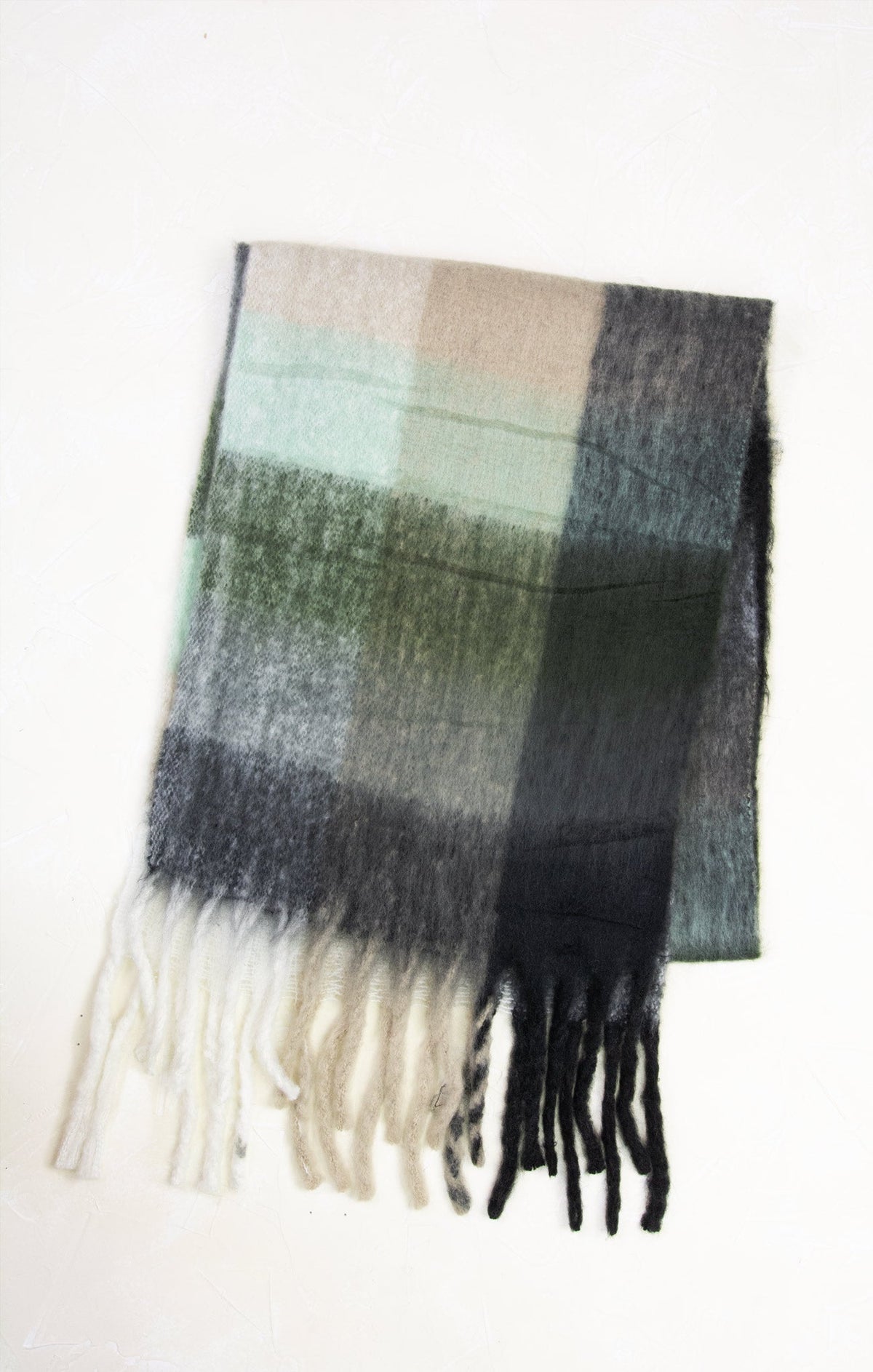 Classic Green Plaid Scarf