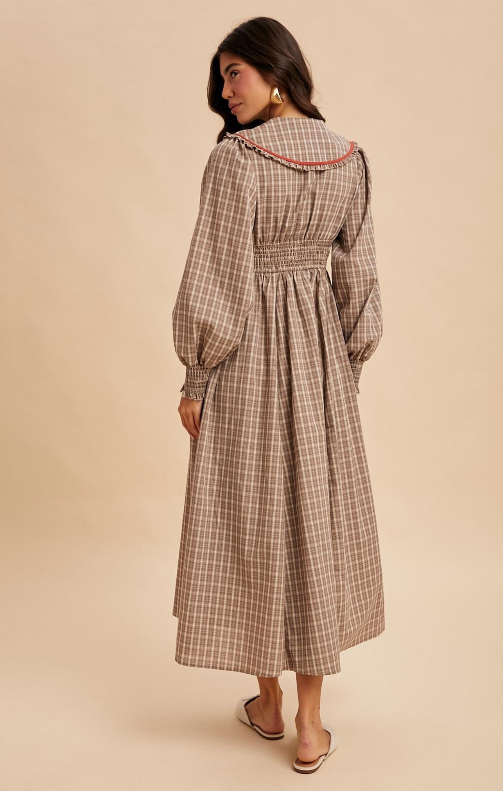 Plaid Maxi Twirl Dress