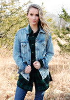 ‌Hole Punch Denim Jacket‌