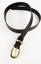 Simple Red Leather Accent Belt