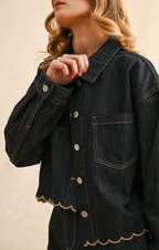 Scalloped Joy Playful Wrap Jacket