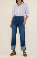 High-Rise Straight Comfort Jeans
