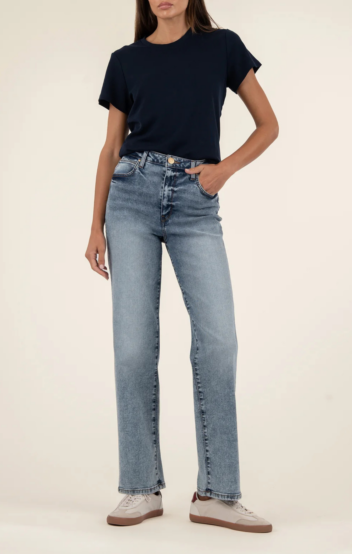 Classic High Rise Straight Jeans