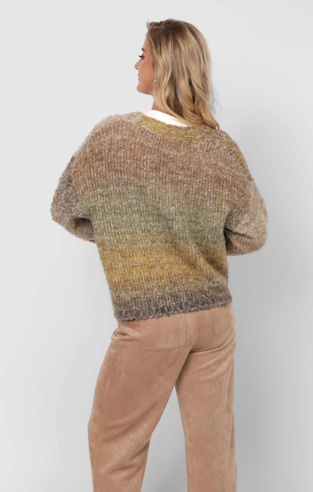 Playful Gradient Cardigan