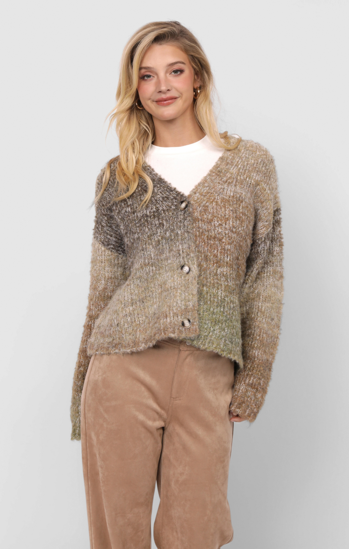 Playful Gradient Cardigan