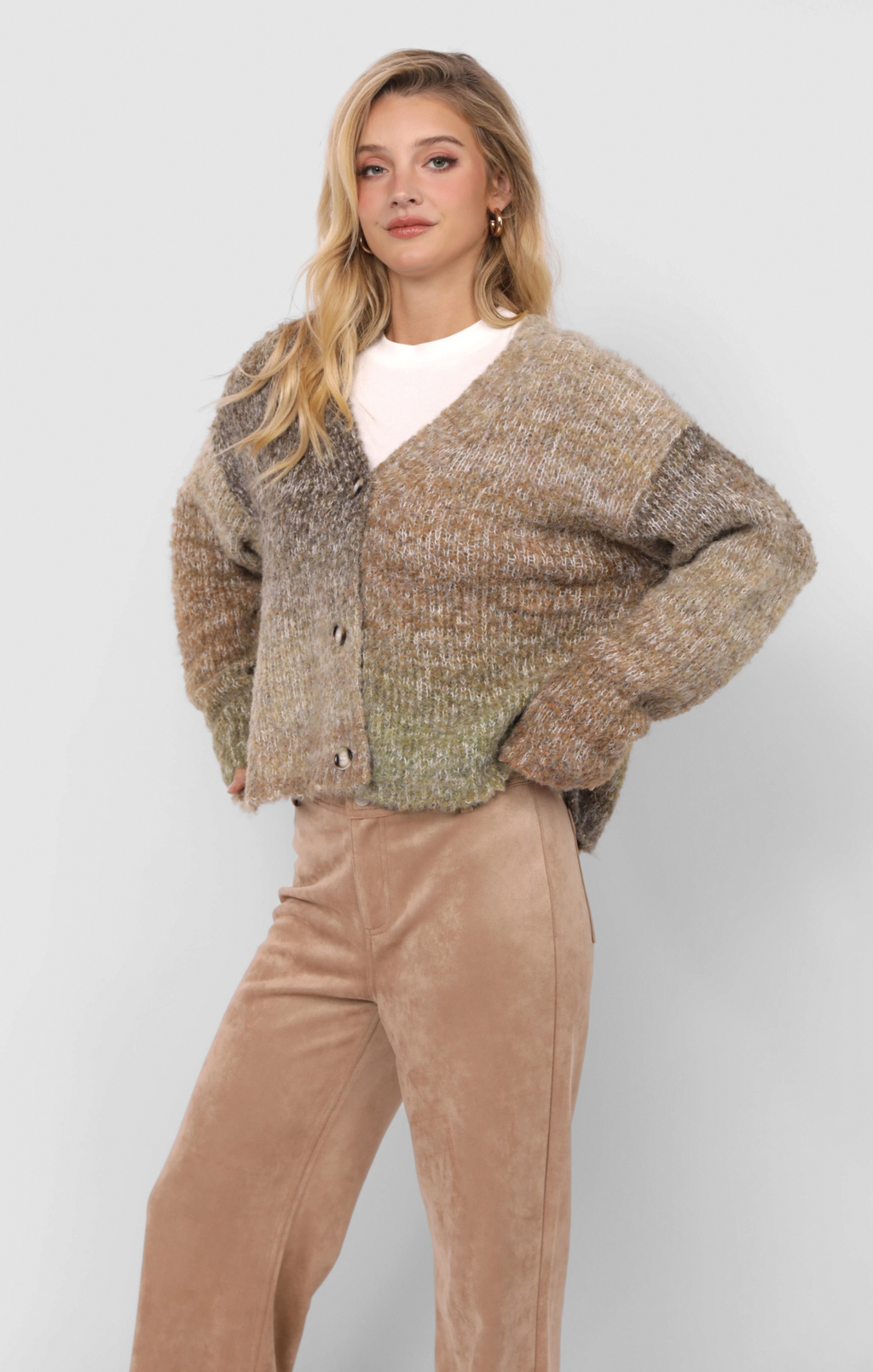 Playful Gradient Cardigan